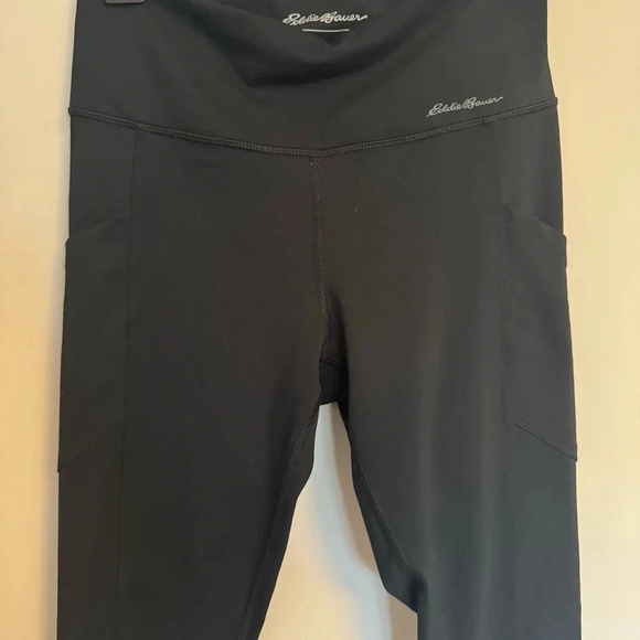2/20 Eddie Bauer Women’s Trail Tights Black Leggings - Small - Picture 4 of 7